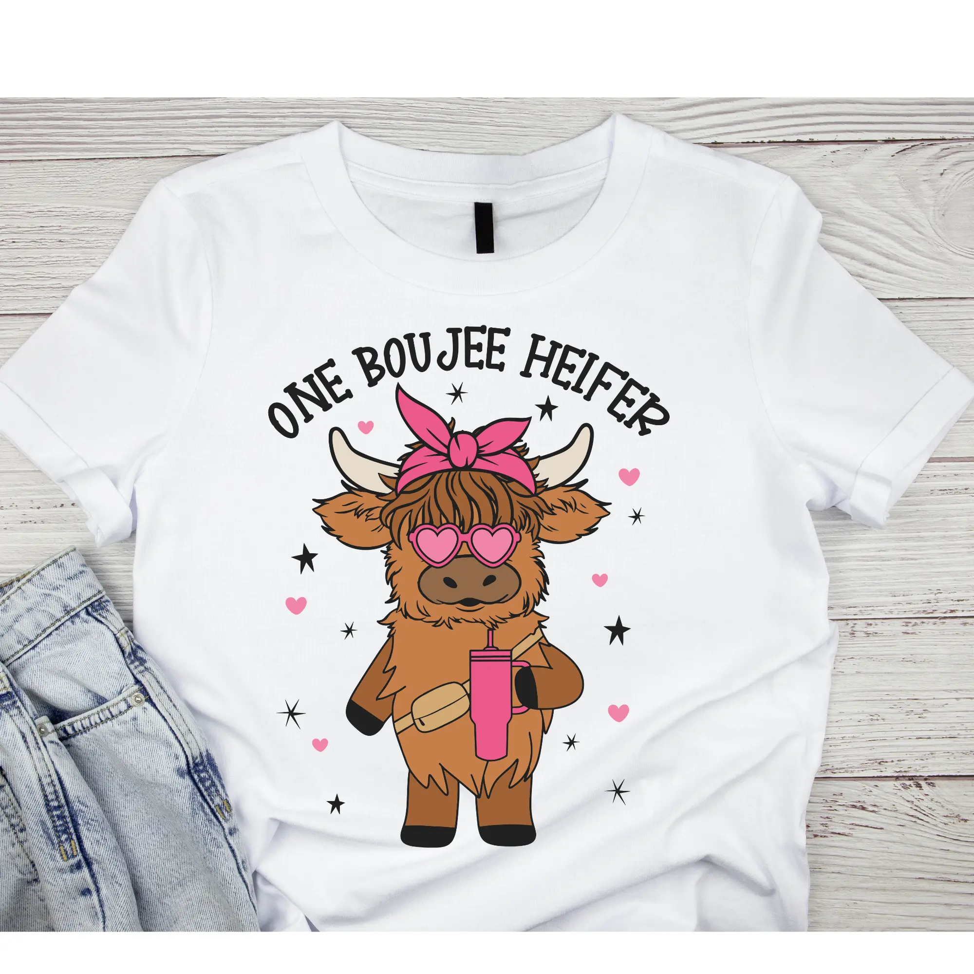 DTF PRINT ONE BOUJEE HEIFER-print only