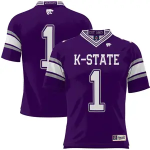 #1 Kansas State Unisex Athletic Fan Shirt Breathable Game Day Apparel GameDay Greats Football Jersey - Purple