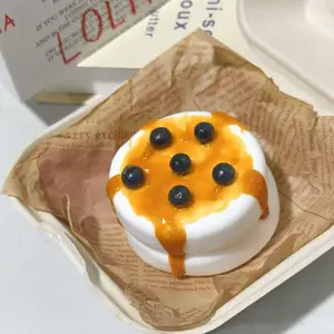 Bubble Tea Soufflé Squishy – Realistic Fake Dessert Party Gift for Adults