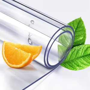 Transparent PVC Table Mat, Waterproof Oil-Proof Indoor & Outdoor Use Soft Glass Table Protector for Versatile Surface Protection, Water Resistant