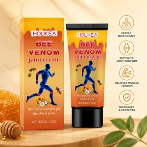Bee Venom Joint Pain Relief Cream - Natural Health Wellness Therapy Solution, 60g, with Honey Extract & Chamomile, Moisturizing Deep Hydration for Knees & Elbows