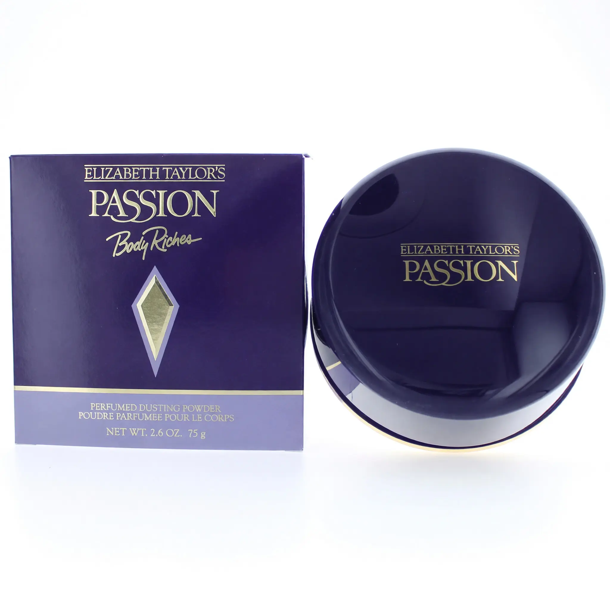 Passion by Elizabeth Taylor, 2.6 oz Perfumed Dusting Powder for Women, Cosmetic, Scented, Body Powders, Perfumed Powder, Refined