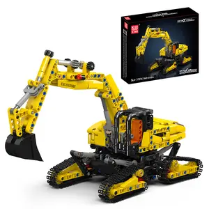 Mould King 17076 Engineering Crawler Excavator Static Model Building Block Adult Kid Toy Gift 840 Pcs
