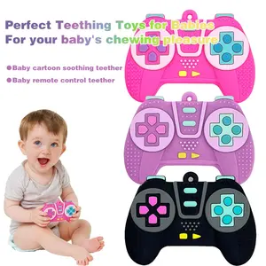 Soft Teething Toy Pack for Babies over 6 Months, Sensory Teething Toys, Silicone Remote Control Teether, Unisex