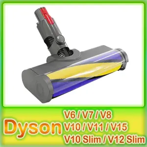 For Dyson V6, V7, V8, V10, V11, V15, V10 Slim, V12 Slim, G5 Vacuum Cleaner Dust Detection Vacuum Accessories, Hardwood Floor Soft Roller Brush Replacement Parts