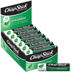 ChapStick Classic Spearmint Lip Balm (12 Sticks), Stocking Stuffer ChapStick Classic Spearmint Lip Balm (12 Sticks), Stocking Stuffer