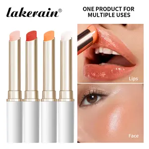 4 PCS pH - Color Changing Lip & Cheek Balms, pH, Moisturizing Sensing Multifunctional Lip & Cheek Tints, 2 in 1 Lip Balm & Blush, Enriched with Olive Butter & Avocado Butter, Relieving Dryness, 4 Shades Available, Hydrate, Lipstick, Lipgloss