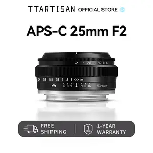 TTARTISAN APS-C 25mm F2 Manual Focus Camera Lens for Sony E, Fuji X - Compact Street Photography