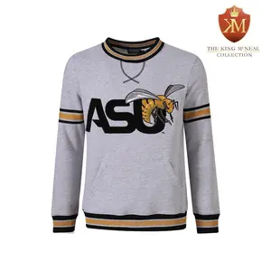 Alabama State Heather Grey Pocket Crewneck