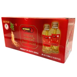 Korean Ginseng Root Drink – 10 Pack (4 fl oz Bottles) Healthcare Supplement