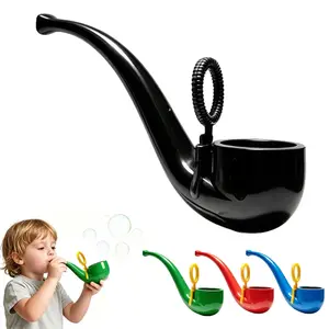 Retro Novelty Cool Bubble Pipe Toy Outdoor Backyard Festival Party Secret Santa Gag Gift For Kids Teens