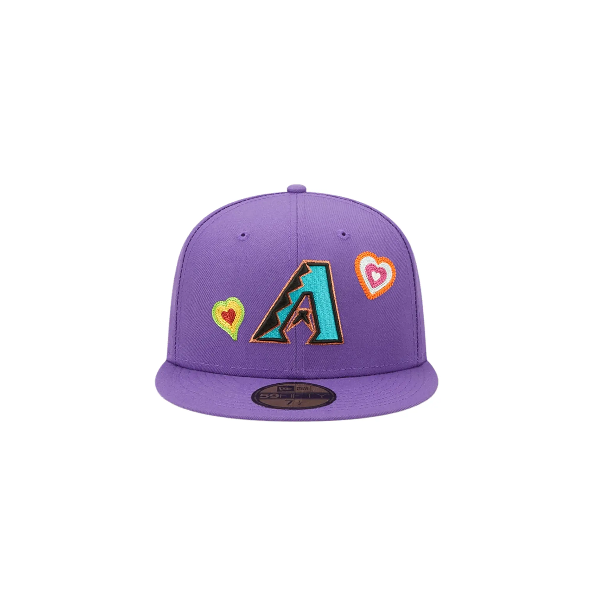 59Fifty MLB Arizona Diamondbacks C/S Hearts Fitted Hat "Purple" 60288219
