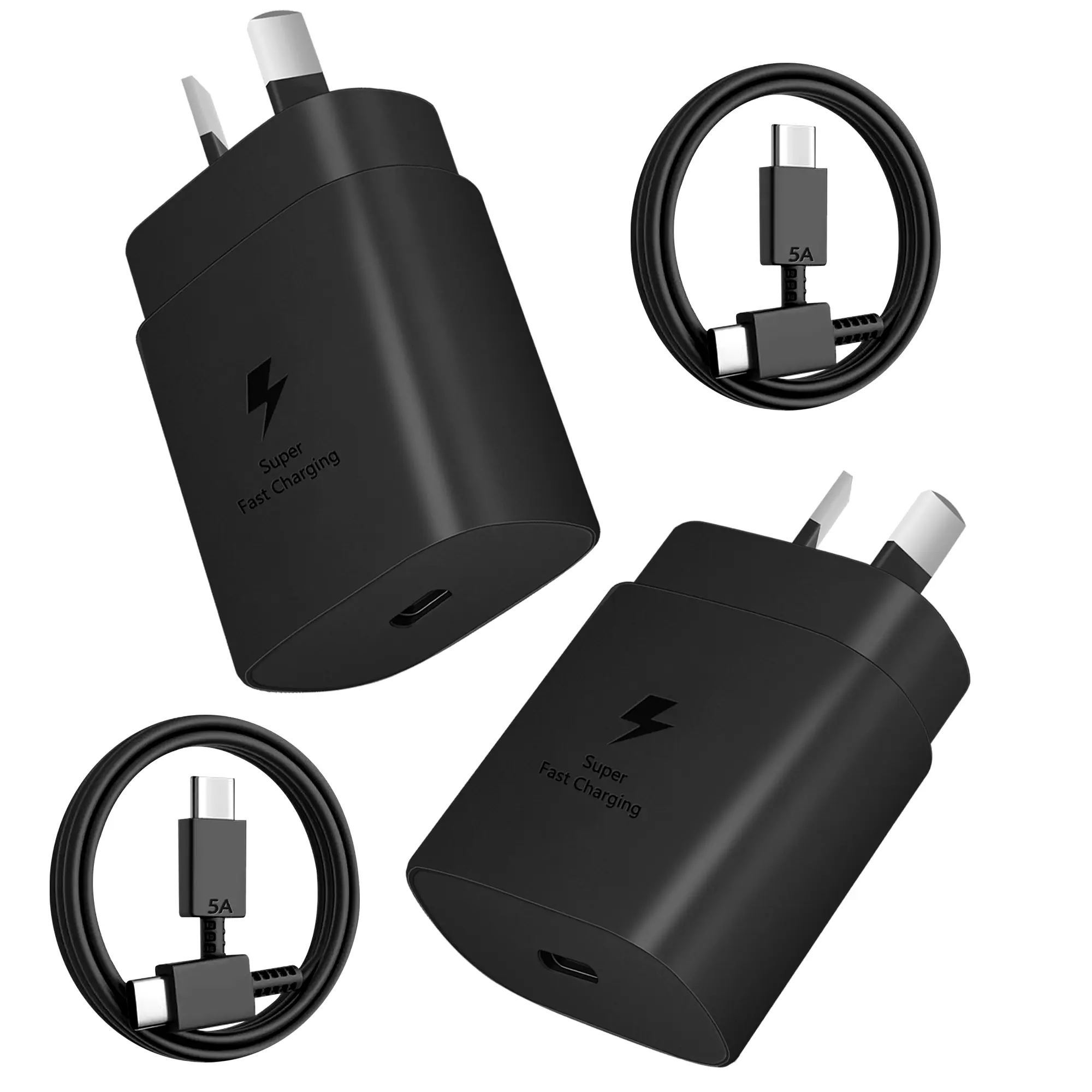 Type C Charger, 2Pack 25W PD USBC Wall Charger Super Fast Charging Block & 6ft Android Phone Cable Cord for Samsung Galaxy S26 S25 S24 S23 S22 S21 S20 (Plus/Ultra)/Note 20 10 9 8/ S10 S9 S8 Galaxy Tab