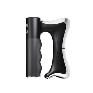 USB Rechargeable Electric Muscle Massager, Handheld Muscle Relaxation Massager, Portable Muscle Massage Tool for Home & Travel Neck Shoulder Relaxer Black vibratory massager massage machines