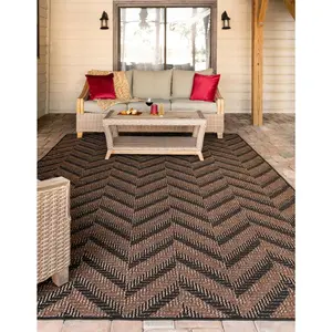 Brown Outdoor Modern Rug