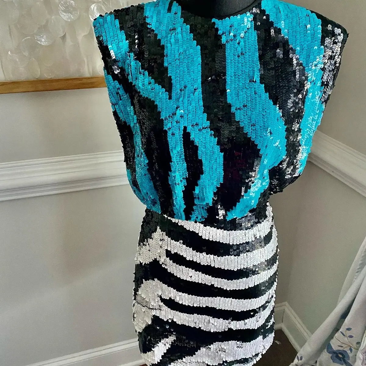 Nasty girl sequin mini dress Gorgeous birthday dress