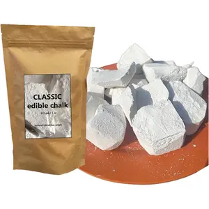 HOT 2026!!! Classic Natural Edible Chalk Organic Crunchy White Chalk Chunks for Eating, Pica Cravings, and ASMR Pure Ukrainian 4oz (115g)