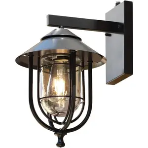 Outdoor Wall Lights - Outdoor Lights with Dusk-to-Dawn Sensor, Modern Porch Light Fixtures, Rust-Proof Weather-Resistant Wall Sconce Lighting for Exterior Wall