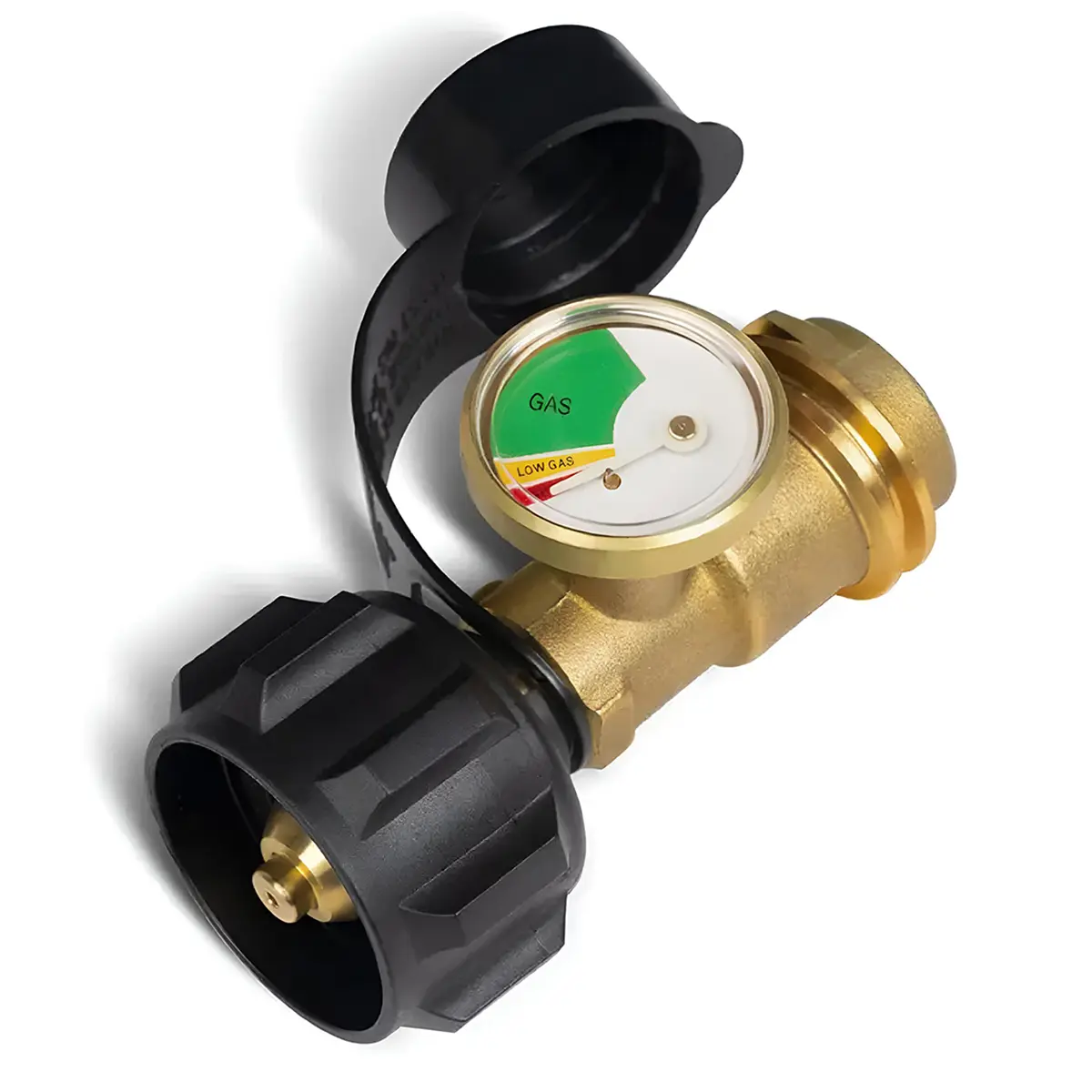 Propane Tank Gauge Level Indicator Leak Detector - Type 1 Connection Pressure Gauge for 5lb-40lb Cylinders, RV Camper, BBQ Gas Grill, Pressure Gauges