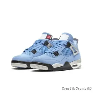Retro college blue and silver casual sports versatile durable and comfortable basketball shoes