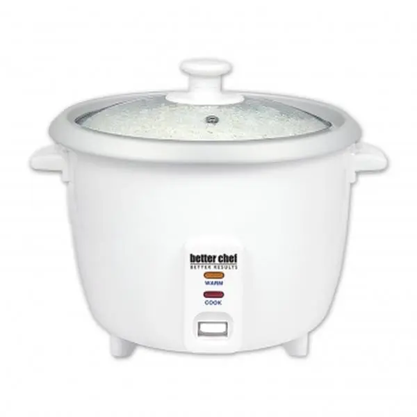 Better Chef Automatic Rice Cooker, 8-Cup Countertop Appliance with Cool-Touch Exterior, Ideal for Cooking Rice and All Grain Varieties, Cooks All Types Of Rice