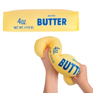 Large Squishy Butter - Stress BallToy Kids & Adults, 10+ Inch Jumbo Stick, Perfect Gag Gift Ages 3+, Sensory Fidget Toy