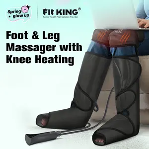 【FIT KING】Foot and Leg Massager with Knee Heating for Enhanced Comfort - Includes Handheld Controller leg massager with knee relaxation Massaging Device for gift Relaxing Foot Spa Machine