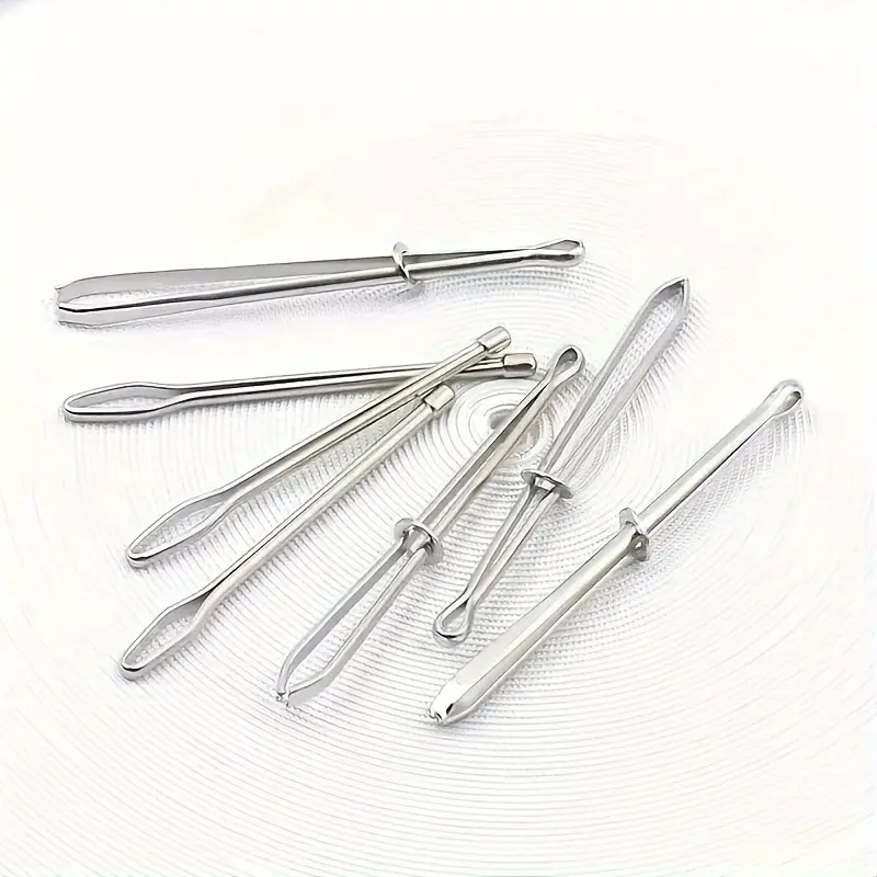 5pcs Stainless Steel Drawstring Threader Set, Easy Needle Replacement Tool with Dual Opening and Single Closing Ends for Hoodies, Jackets, Swim Trunks, Sweatpants, Shorts, Sewing Supplies Crafts Tool, Sewing Tools, Sewing Accessories And Supplies