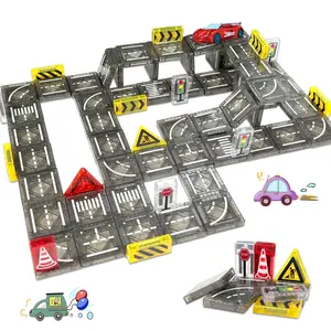 Mini Size Magnetic Building Blocks - Portable STEM Sensory Travel Toys with Iron Storage Box for Kids Ages 3+, Educational Learning Toys, Perfect Birthday/Halloween Gift, Random Colors