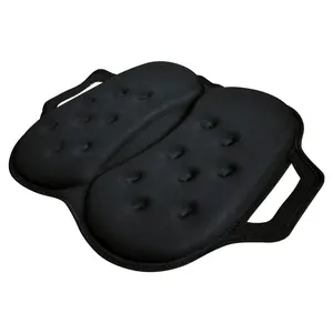 Tektrum LITE Portable Foldable Cool Gel Orthopedic Seat Cushion with Handle -Travel, Airplane, Car, Home, Office, Chairs -Relief for Tailbone, Sciatica, Back Pain, Prostate, Postnatal (TD-GS1205-BLK)