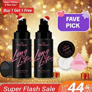 2 set bundles-The Pink Squad Waterproof Makeup Setting Spray Ultra Fine Mist Long-lasting 16 HR Wear Refreshe Smudge-proof & Transfer-resistant Hydrating Natural Finish Spray Christmas gifts#Valentine's Day gift