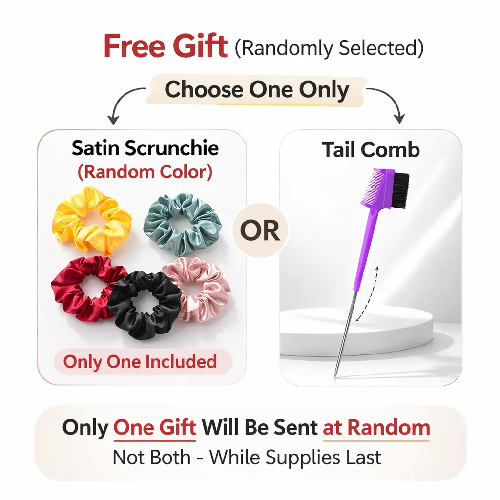 [Not For Sale] Frodio Free Gift (Randomly Selected) — Tail Comb or Satin Scrunchie