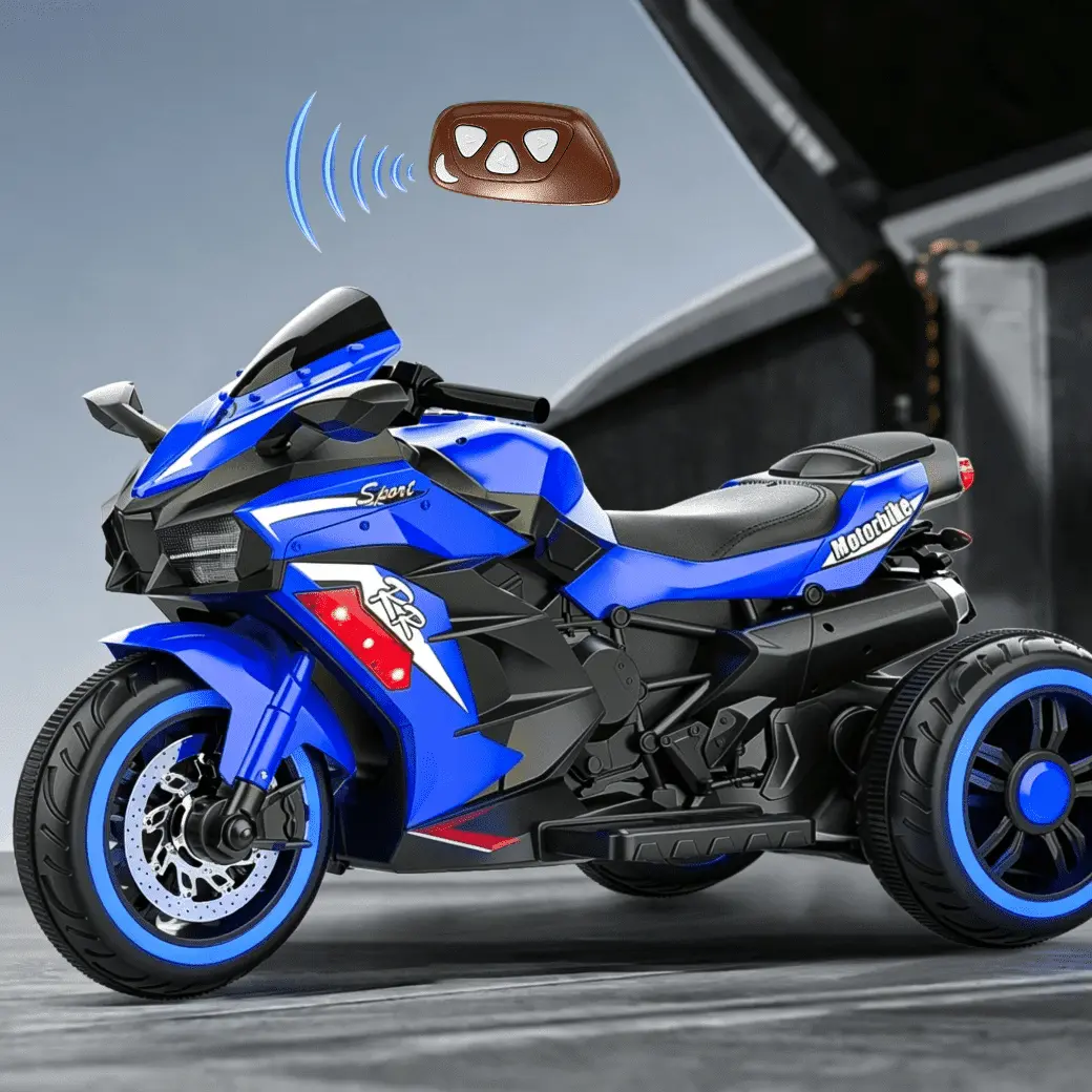 12V Electric Motorcycle for Girls,Battery Powered Motorcycle Toy with Remote Control, Kids Ride On Motorcycle