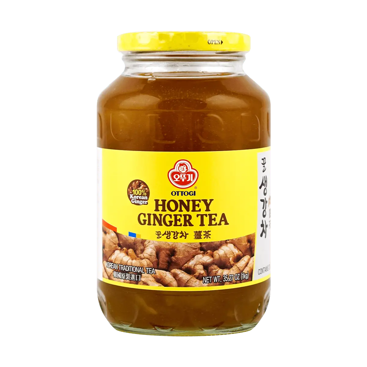 OTTOGI Honey Ginger Tea 1kg - Authentic Korean Traditional Drink, Soothing & Warming, Natural Ingredients