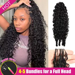 【Hot】ISEE HAIR Crochet Hair Human Hair Extensions Miracle Knots Pre-Separated 50g/Pack –for Knotless Boho Braids, 4-5 Packs for Full Head, Multiple Curly & Wave TexturesVacation Hair #Summervibes#ISEECrochetNewArrivals