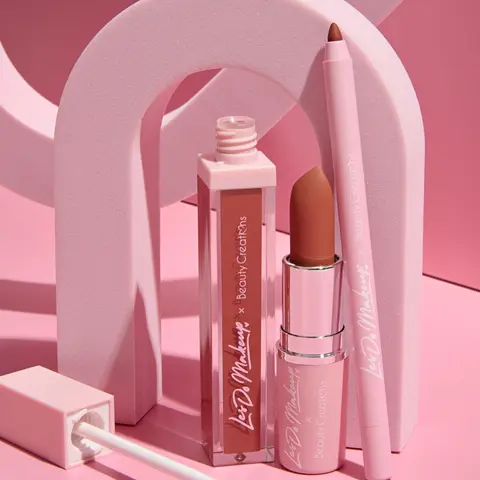 LesDoMakeup Mi Vida Lip Trio, Lip Liner, Peach, Fragrance, Cosmetic