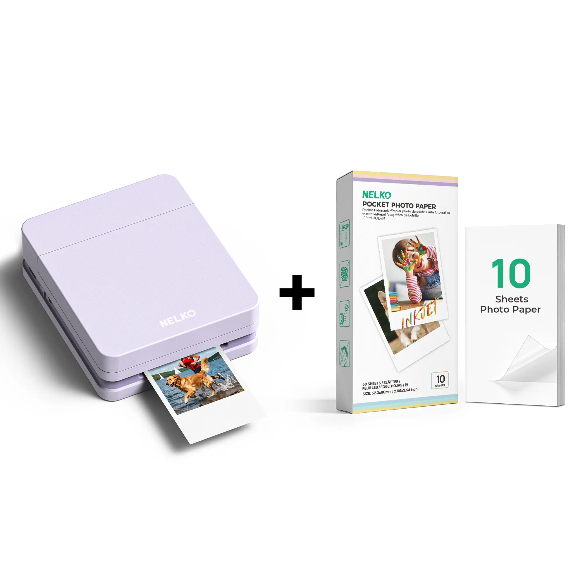 PP01 Purple+10 Sticky Photo Sheets