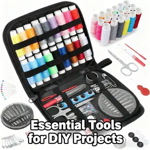 1 Pack Portable Handheld Accessories Mini Sewing Kit with Storage Bag! Complete Travel Sewing Set Supplies for Beginners, DIY Clothing Repair Tools, Ideal Home Essentials & Summer Gift Sewingkit