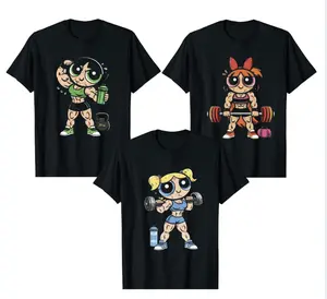 Powerpuffff Girls Shirt, Graphic Gym Shirt, Powerpuffff  Shirt, Powerpuffff Girls Gym Shirt Women, For Men, Full Size