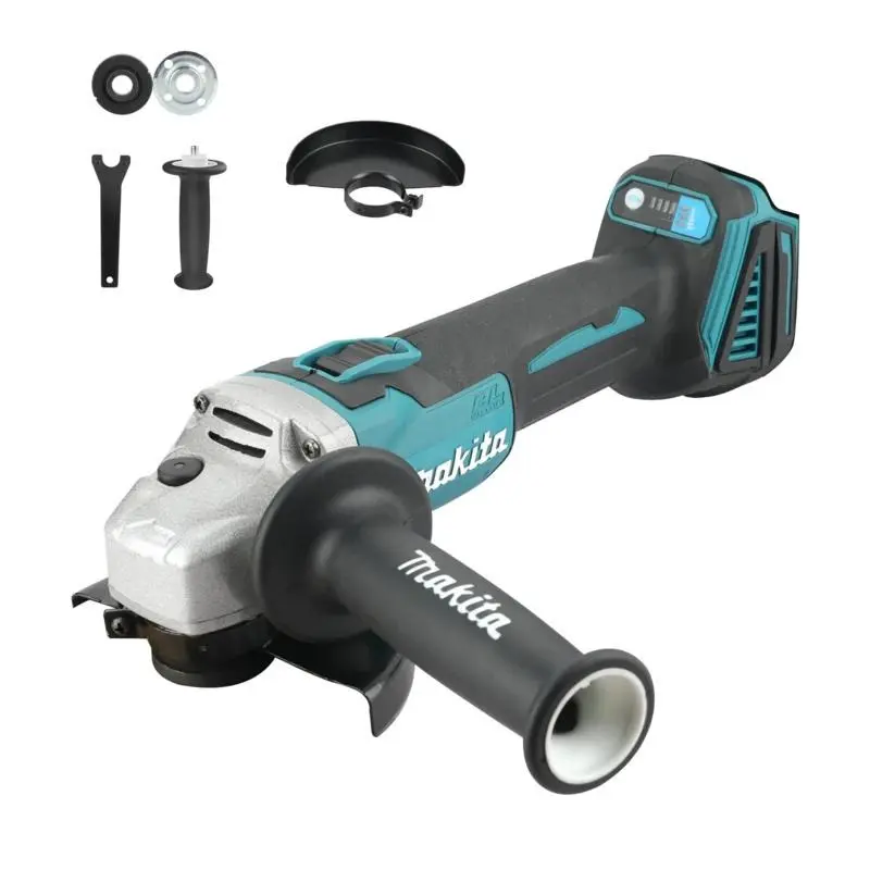 Makita DGA404 Brushless Cordless Angle Grinder - 125mm, 18V Battery Compatible, Variable Speed, Powerful Cutting Tool, Ideal for Cutting Tasks, Consistent Power & Efficiency
