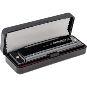 Blues Harmonica Harp Mouth Organ, 10 Holes C Key Harmonica for Adults Beginner