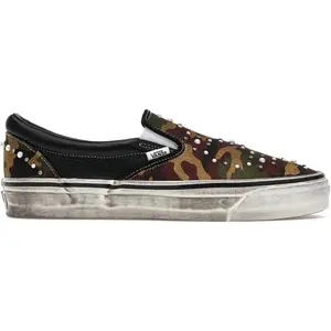 Vans LX Classic Slip-On 98 Pearlized Pack Camo Black (RRA) Brand New 9m/10.5w