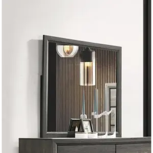 Valdemar Weathered Gray Finish Mirror