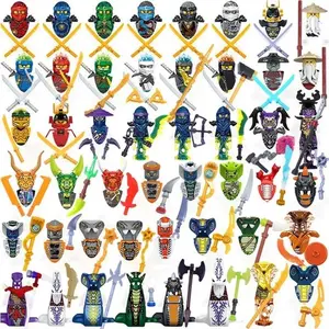 2026 new Hot Toys Anime Characters 24 Pieces Ninja Mini Figure Building Blocks Toys Mini Doll Doll Figure Blocks Kids Toys Birthday Gifts