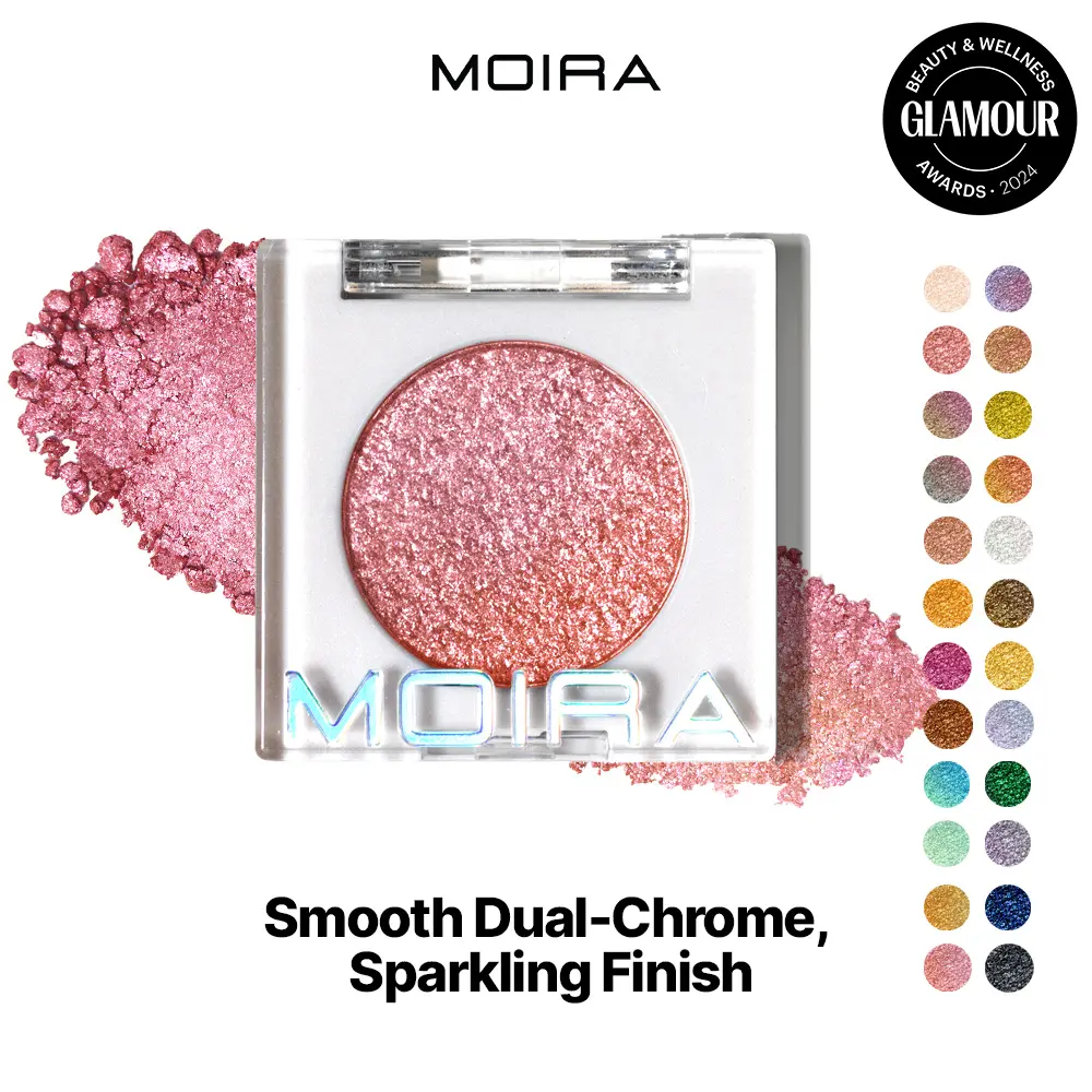 MOIRA | Chroma Light Shadow (012, Rosé) | Multichrome Liquid Eyeshadow with Color-Shifting Shimmer & Long-Lasting Wear