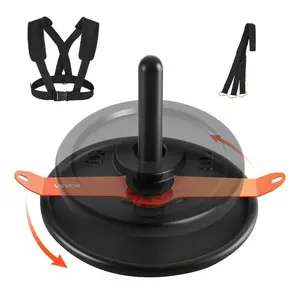 fathersdaygift VEVOR Weight Sled, Steel Power Sled, Fitness Strength Training Sleds for Athletic Exercise Speed Improvement, Workout Fitness Equipment with Harness, Compatible with 2 in Weight Plate, Orange Black