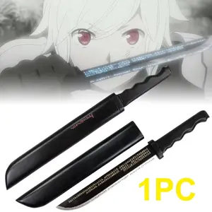 16inch 41cm Bell Katana Anime Hestia Sabre Cosplay Prop Costume Accessories Wooden Ninja Knife Real Size Japanese Katana Samurai Sword Gift