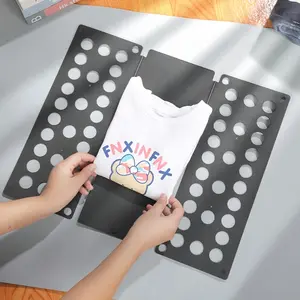 Adjustable Plastic Clothes Folding Board, Quick Home Storage Laundry Organizer, Multi-Purpose Clothing Rack, Various Colors Available, Multicolor