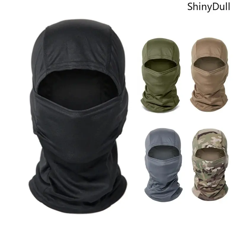 Adult Breathable Camouflage Balaclava Headwear - Full-Face Mask for Cycling, Motorcycle Outdoor Activities, Adults, Protective Gear, Black Balaclava, Motobike Riders Gear, Balaclava Mask Sports & Outdoor Hats