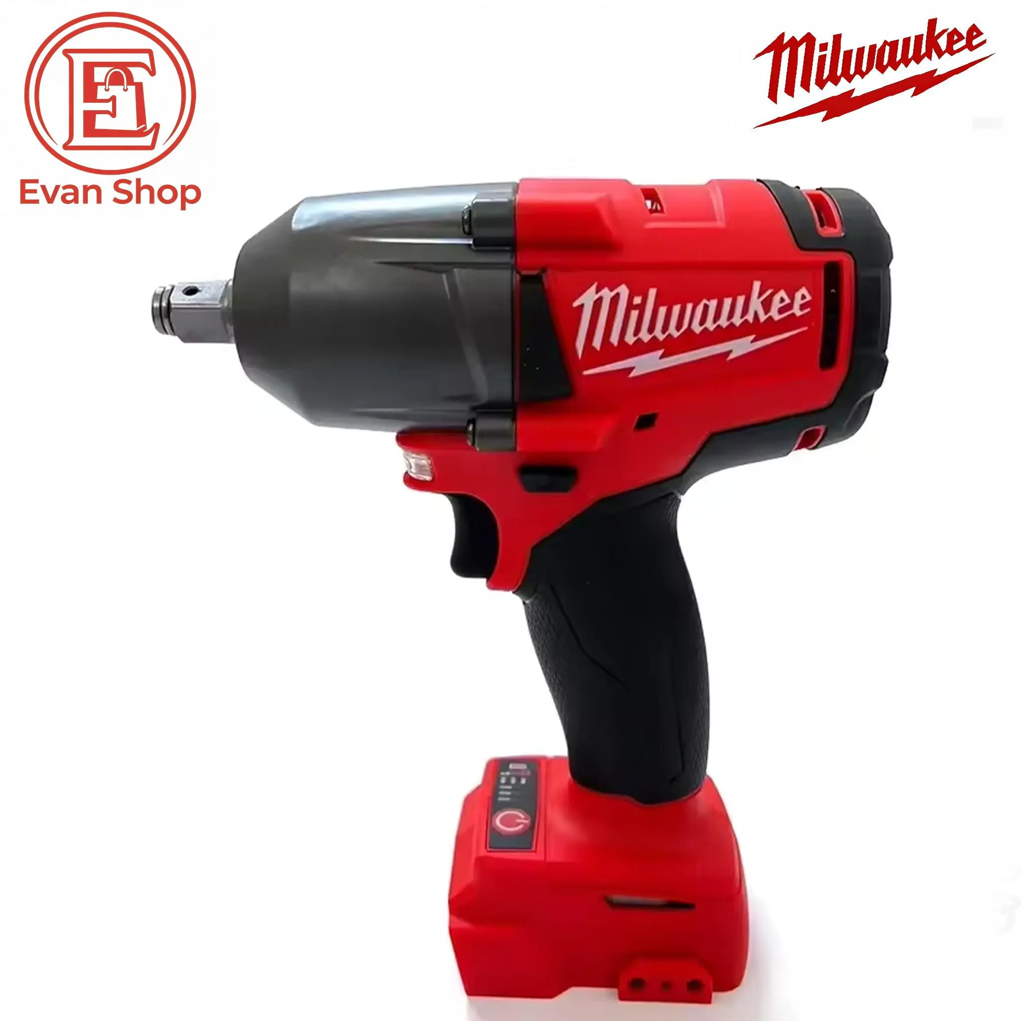 Milwaukee M18 900Nm Cordless Electric Inflation Pump - Handheld Wireless Tire Inflator, Portable Tool for Car Tires & Balls, Impact Hammer Drill Wrench, Handheld Tire Inflator